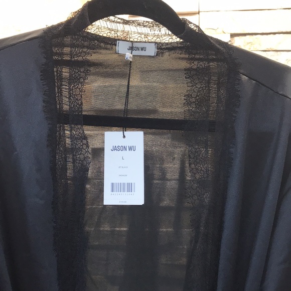 💥 Jason Wu Stretch Satin Short Robe - Picture 5 of 10